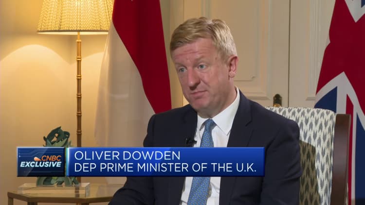 The UK wants to be a strong voice for free trade, Deputy PM Dowden says