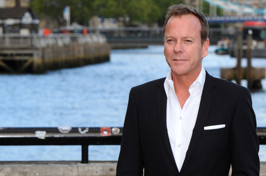 LONDON, ENGLAND - MAY 06:  Kiefer Sutherland attends the UK premiere of "24: Live Another Day" at Old Billingsgate Market on May 6, 2014 in London, England.  (Photo by Anthony Harvey/Getty Images)