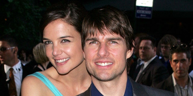Katie Holmes and Tom Cruise hug in New York