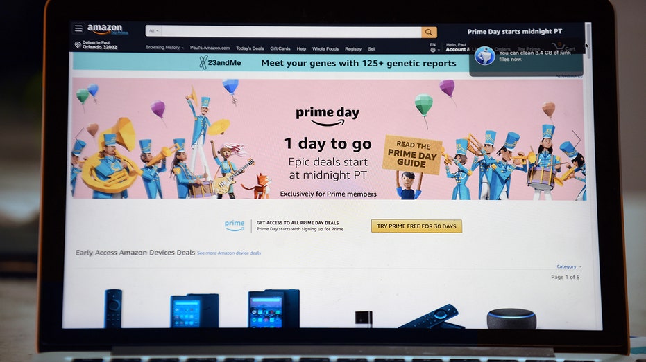 Amazon Prime Day website
